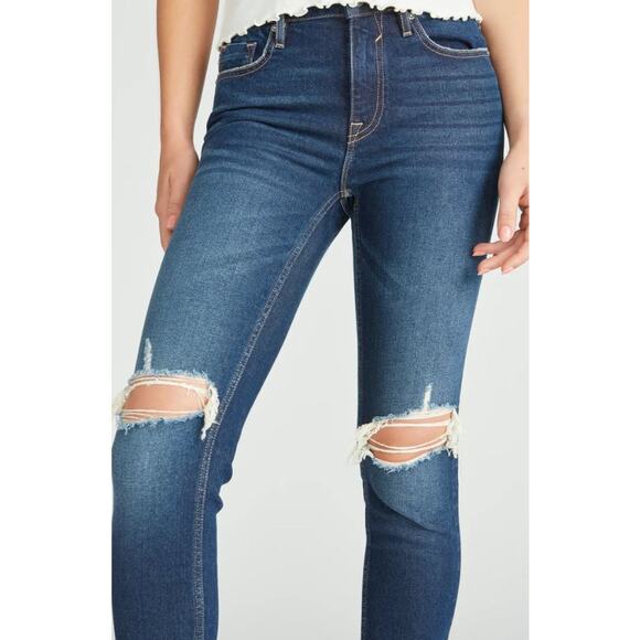 NWT Vigoss Frankie Slim Straight Leg Jeans Dark Wash Women's Size 31 - Picture 2 of 14